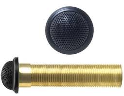 Micrófono semi esfera, color negro, cardioide, preamplificador integrado, XLR.
