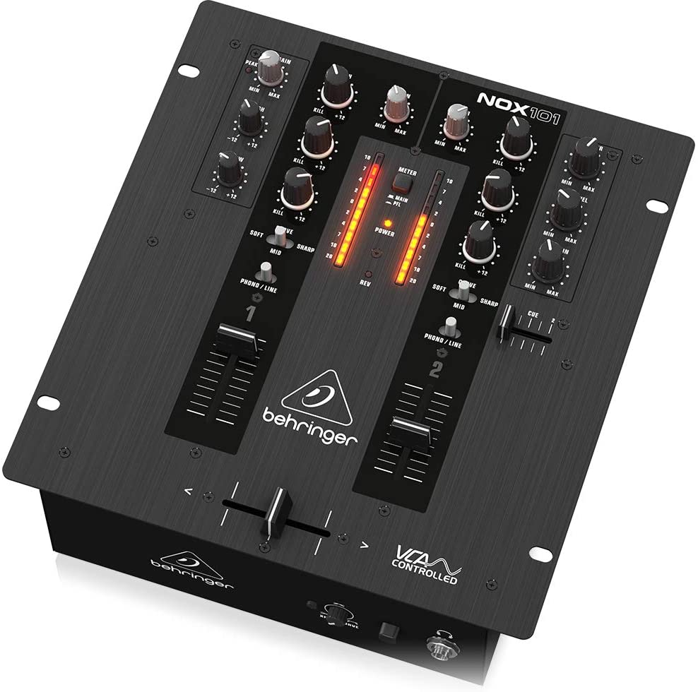 Behringer NOX101 Mezclador de DJ premium de 2 canales con control VCA completo