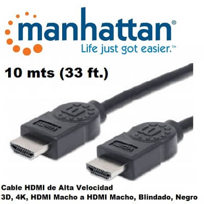 Manhattan 322539 CABLE HDMI 10 MTS
